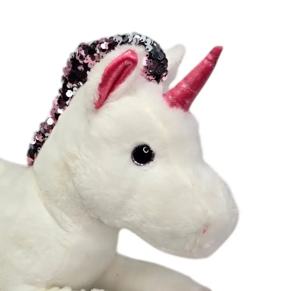 Aurora Shimmers Unicorn Reversible Sequins‎ Fantasy Stuffed Animal Plush Toy 18